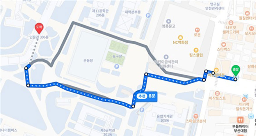 오시는 길
